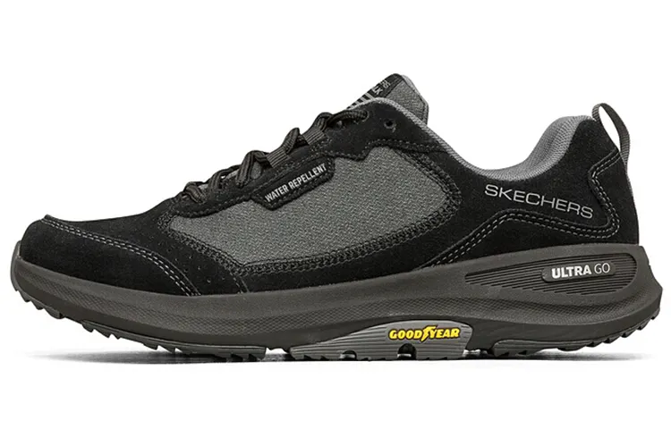 Skechers Mesh, Suede Cushioning Breathable Abrasion Resistant Support Low top Casual Shoes Men's Black