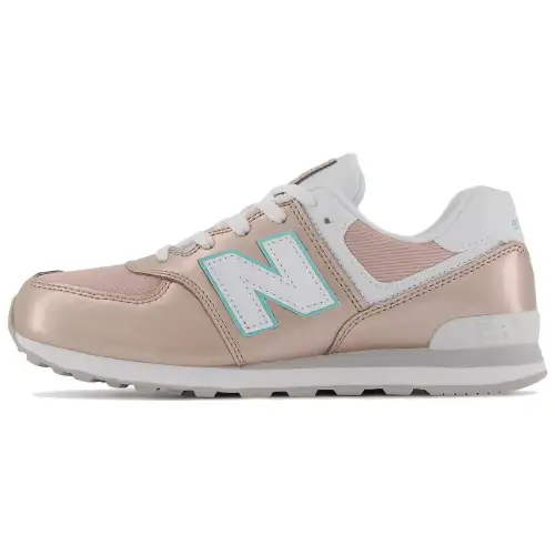 New Balance NB 574 Comfortable Low top Casual Shoes Women's Pink White