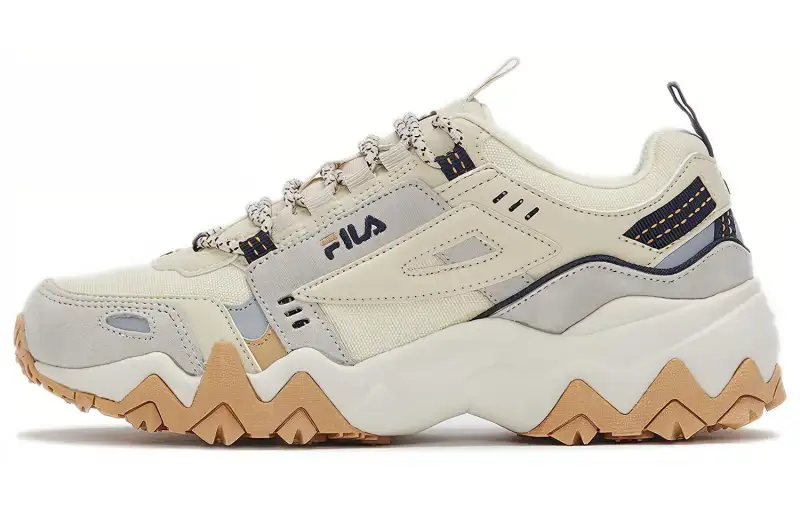FILA Oakment Tr Low top Casual Shoes Unisex Beige Patchwork
