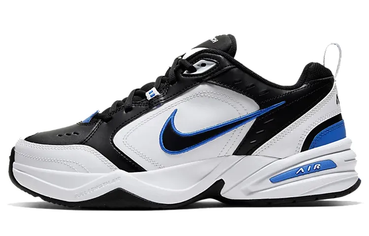 Nike Air Monarch Iv Black White Royal Blue