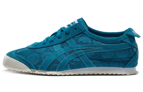Onitsuka Tiger MEXICO 66 Comfortable Slip Resistant Low top Casual Shoes Women's Ocean Blue