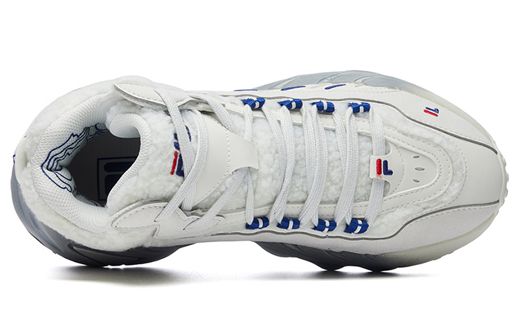 Женские кроссовки Fila FUSION ADE mid (белый / синий) — Белыйсиний — фото 3