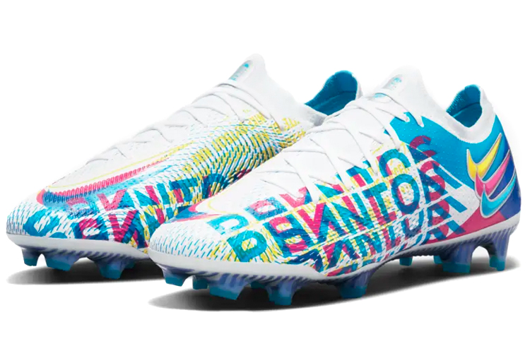 Бутсы Nike Phantom GT Elite 3D FG (синий / розовый) — фото 3