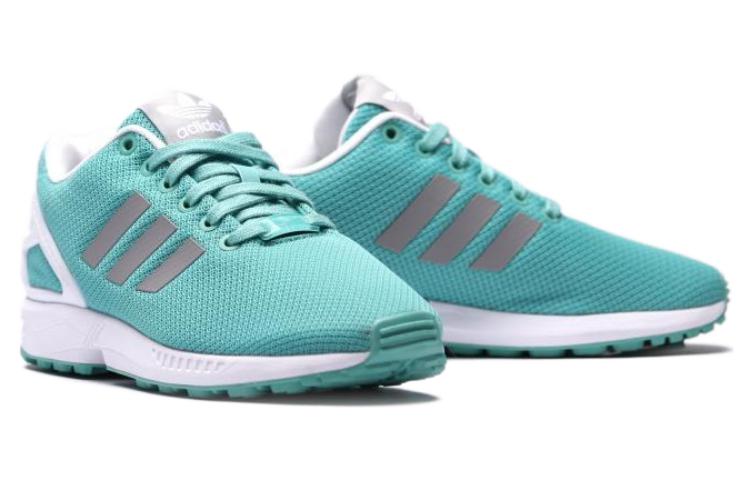Женские кроссовки adidas originals ZX Flux (зелено-бело-черные) — Зелёный / белый / чёрный — фото 4