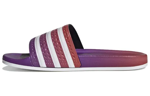 Adidas Originals Adilette Slides Purple White Slippers 'Purple White' Women's