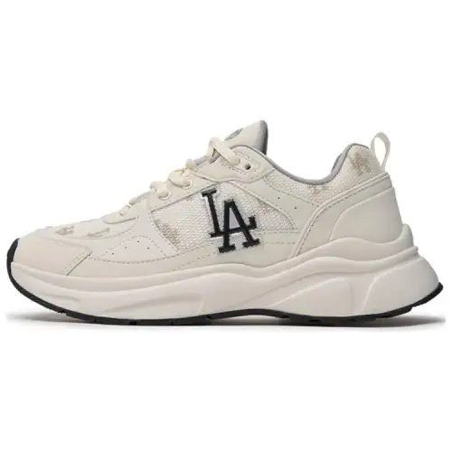 MLB Fast Ball Classic Monogram 24SS Los Angeles Dodgers Vintage Low top Casual Shoes Unisex Milk White
