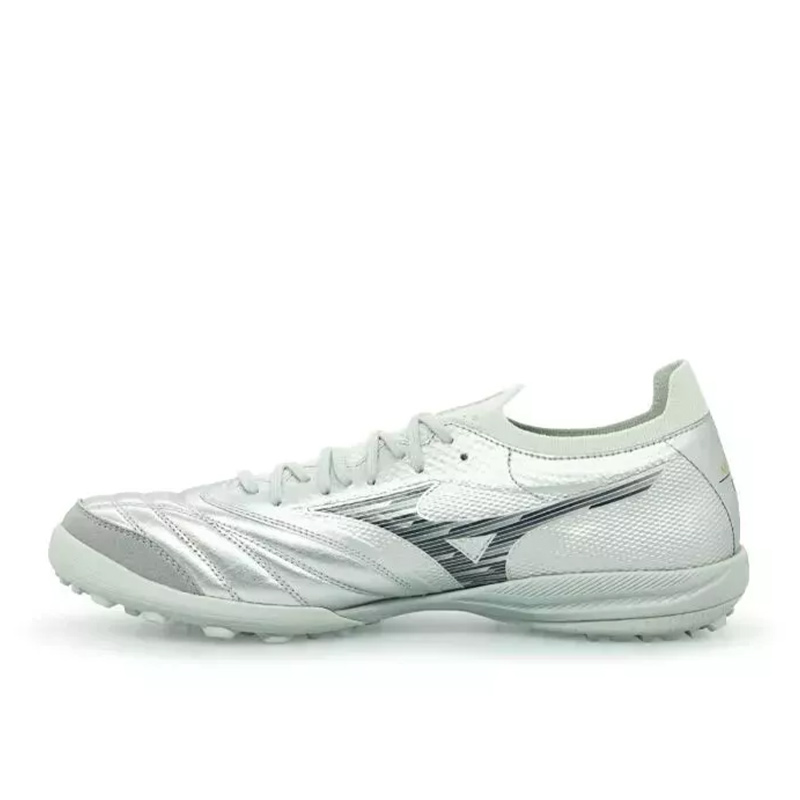 Mizuno Morelia Neo Sala B TF Turf Kangaroo Leather Cushioning, Wear Resistant Soccer Shoes Unisex Silver