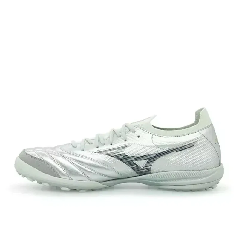 Mizuno Morelia Neo Sala B TF Turf Kangaroo Leather Cushioning, Wear Resistant Soccer Shoes Unisex Silver
