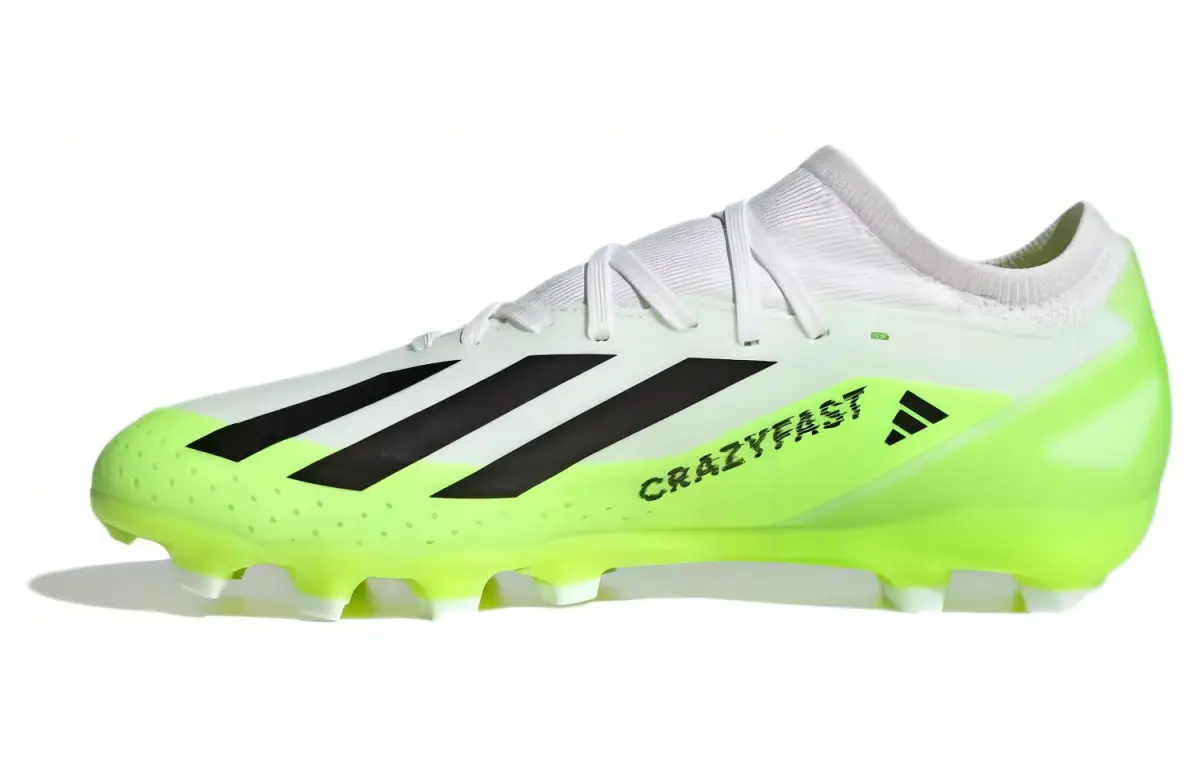 Adidas X Crazyfast.3 Artificial Turf Slip Resistant Abrasion Resistant Soccer Shoes Unisex Green