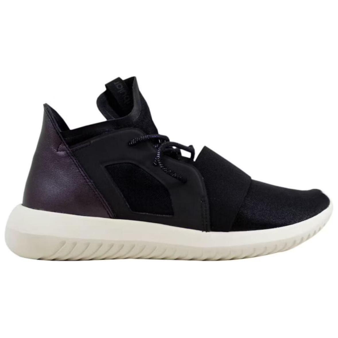 Женские кроссовки adidas originals Tubular Defiant (черно-белые) — фото 2
