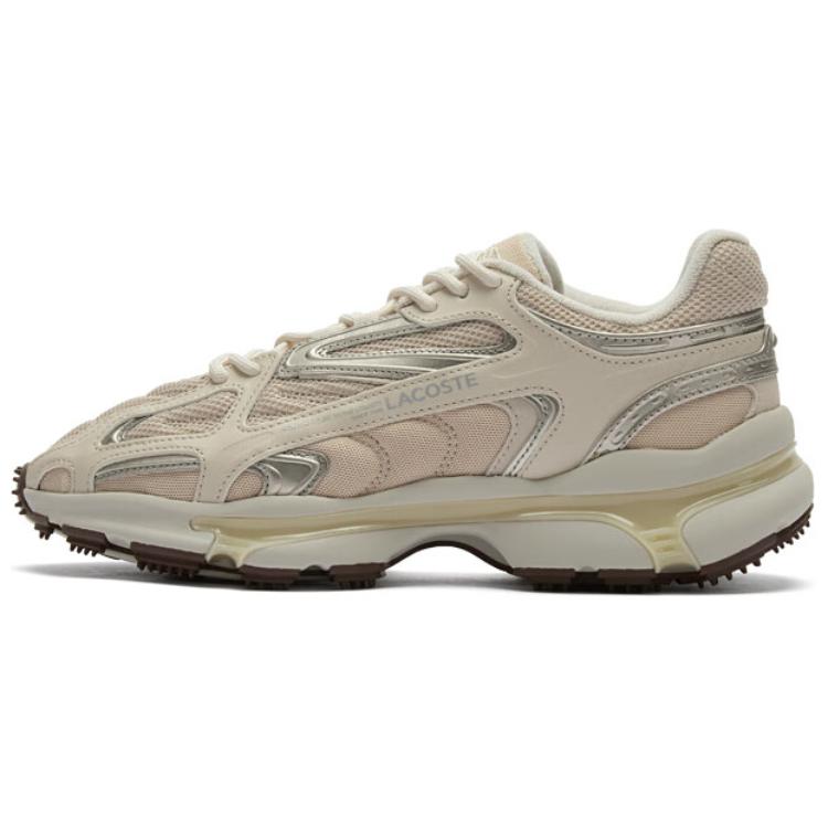 Мужские кроссовки LACOSTE L003 49SMA0007-18C (бежевые)