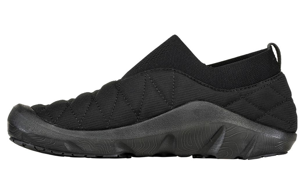 Oboz Footwear All Gender Slip Resistant Abrasion Resistant Low top Casual Shoes Unisex Black