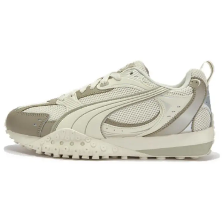 PUMA BLKTOP RIDER V2 Classic And Versatile Low top Casual Shoes Unisex White Coffee