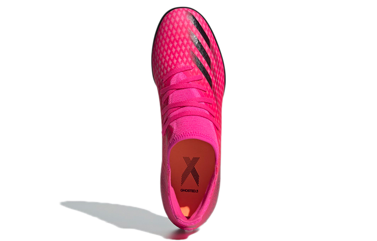 Футбольные бутсы adidas X GHOSTED.3 Turf (красно-черные) — Красный / чёрный — фото 5
