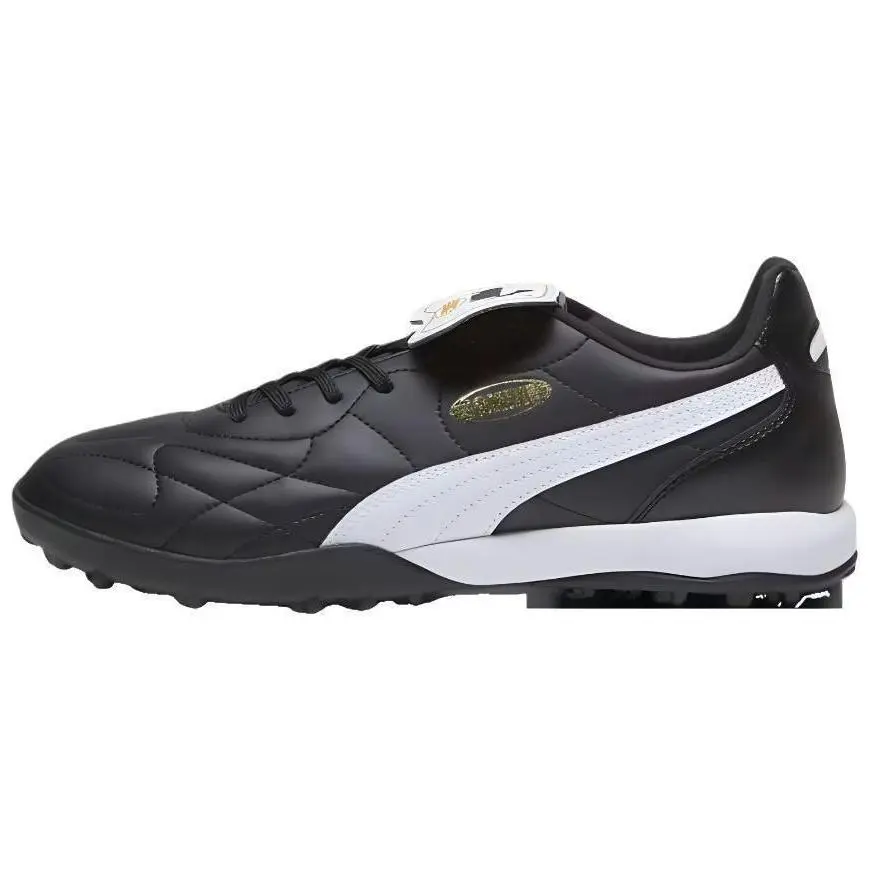 PUMA King TT Turf Cushioning Abrasion Resistant Cushioning, Wear Resistant Soccer Shoes Unisex Black