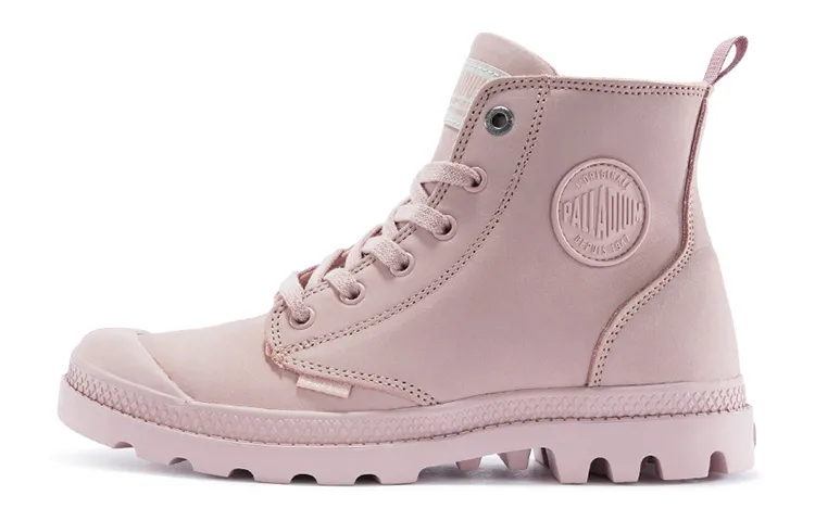 Palladium Pampa Crew Combat Boots Women's Light Pink