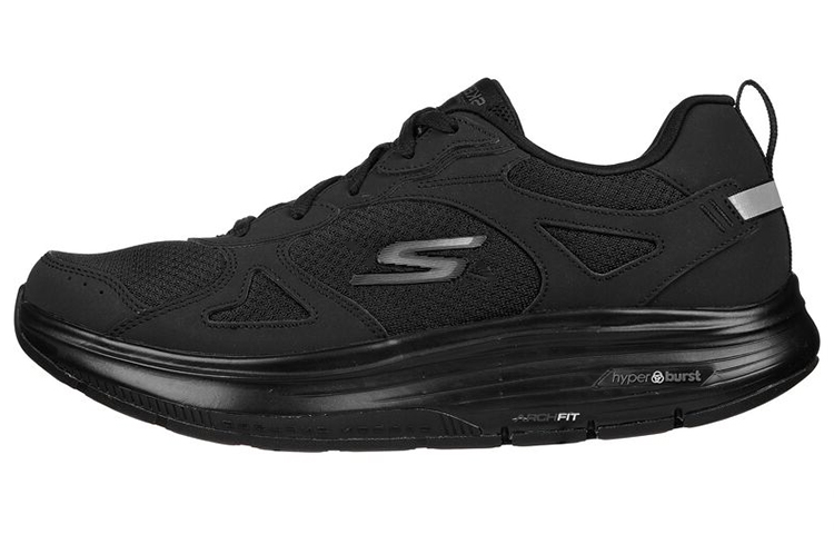 Skechers Go Walk Arch Fit Workout Walker Textile, Leather Low top Casual Shoes Men's Black
