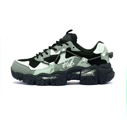 FILA Fluid Old Glory Abrasion Resistant Low top Casual Shoes Unisex Gray Green