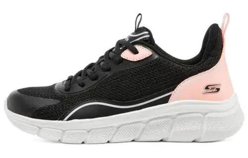 Skechers Bob's Sport Mesh Low top Casual Shoes Women's Black Pink