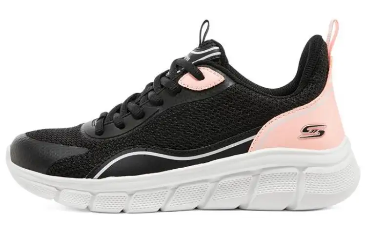 Skechers Bob's Sport Mesh Low top Casual Shoes Women's Black Pink