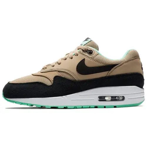 Nike Air Max 1 Desert Black Green Glow Women's