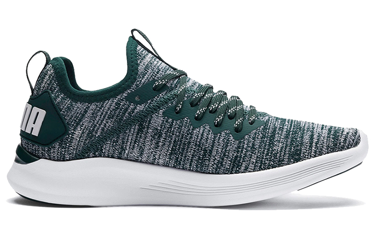 Женские кроссовки PUMA IGNITE Flash Evoknit (серо-зелено-белые) — Серый / зелёный / белый — фото 2