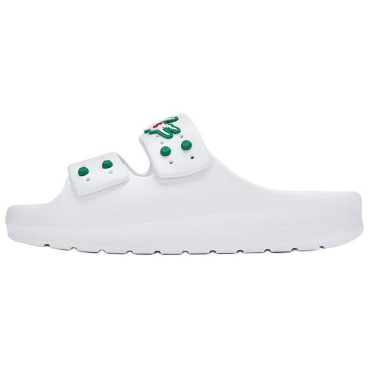 Мужские шлепанцы CLOT x LACOSTE (белые)