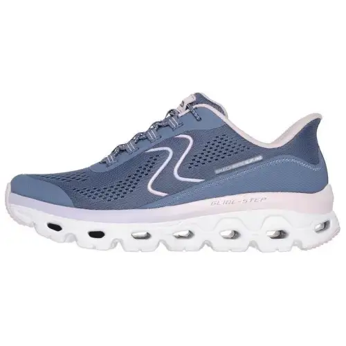 Skechers Glide Step Comfortable Low top Casual Shoes Women's Blue Pink