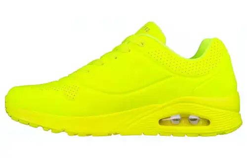 Skechers Uno Stand Uno Stand On Air Leather Low top Casual Shoes Men's Neon Yellow