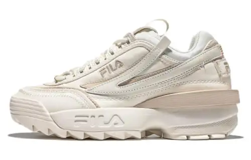 FILA Disruptor 2 Barneys New York X Leather Cushioning Abrasion Resistant Low top Casual Shoes Unisex White
