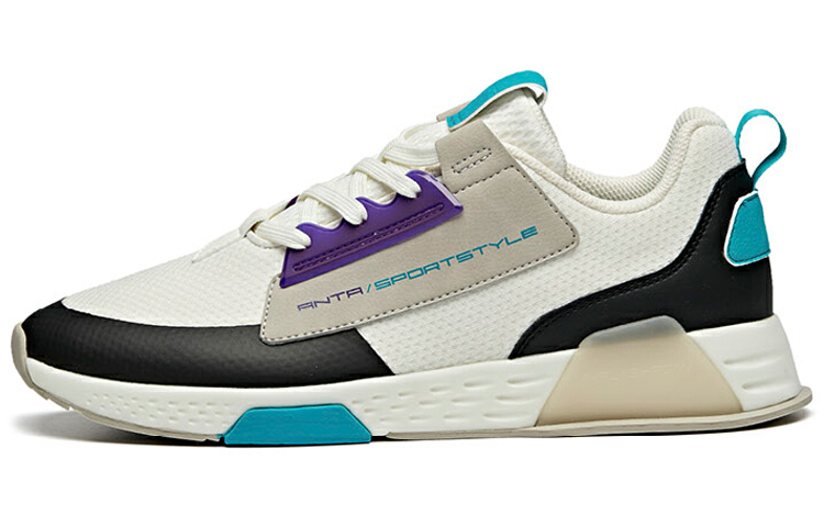 Anta Life Collection Reject Mediocrity Cushioning, Wear Resistant Low top Sports Casual Shoes Men's White Gray Black