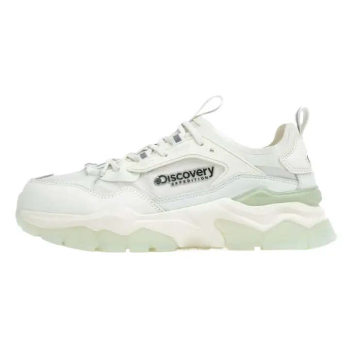 Discovery Expedition BUCKET DWALKER V2 Slip Resistant Low top Casual Shoes Unisex Green White Beige