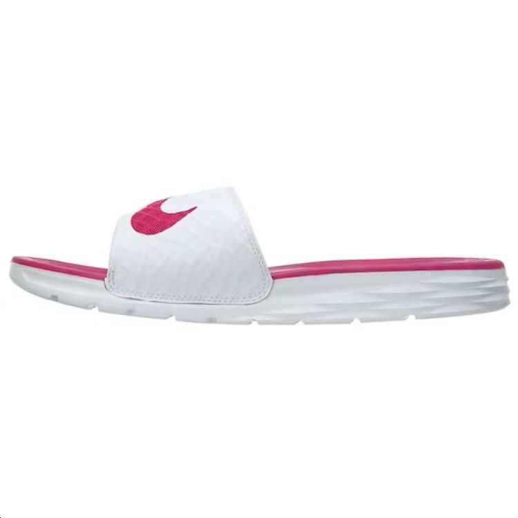 Nike Benassi Solarsoft Slide 2 White Fireberry Women's