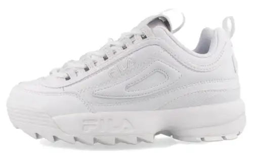 FILA Cushioning, Wear Resistant Low top Casual Shoes Unisex White
