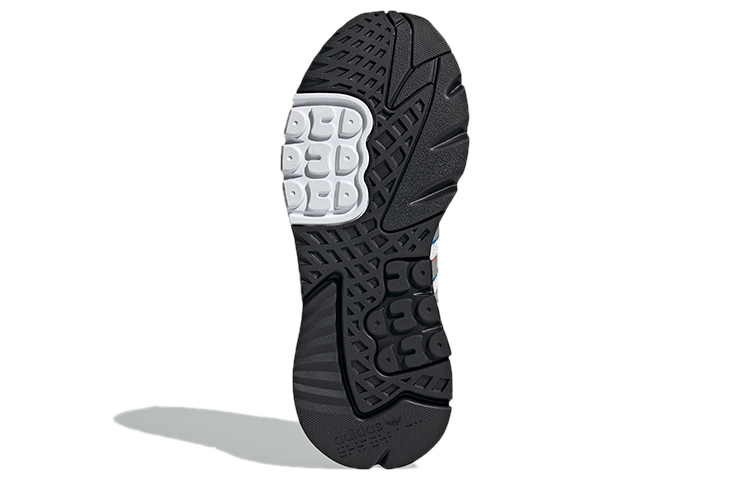 Кеды adidas originals Nite Jogger (белые с черным и серебристым) — Белый / чёрный / серебристый — фото 6