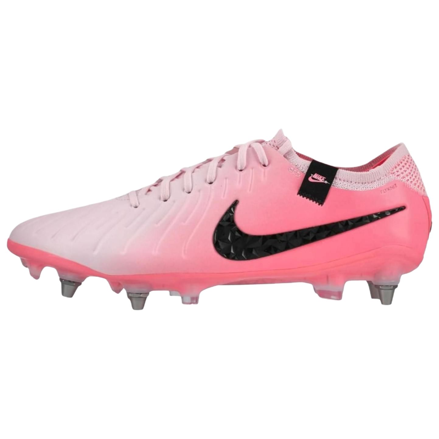 Nike Tiempo Legend 10 Slip Resistant Abrasion Resistant Soccer Shoes Men’s Pink Black