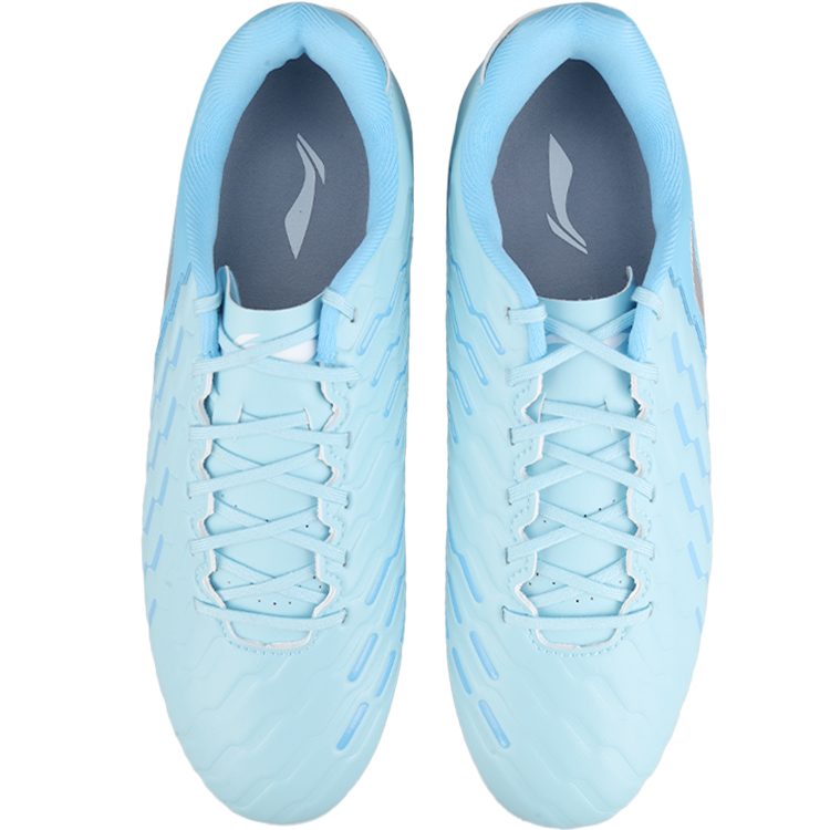 Li Ning MG Multi Ground Artificial Turf Cushioning Slip Resistant Soccer Shoes Men’s Blue