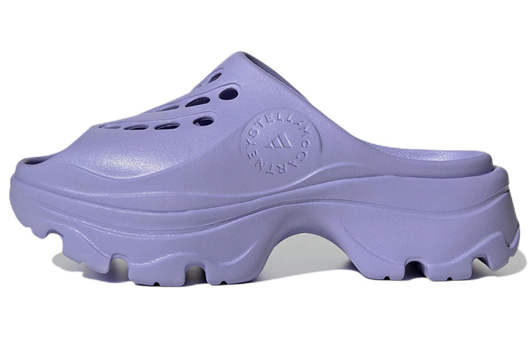 Стелла Маккартни x adidas Stella McCartney толстая Сутра классический Комфортный популярный  EVA нескользящие Антисвязывающий тапки женский сиреневый
