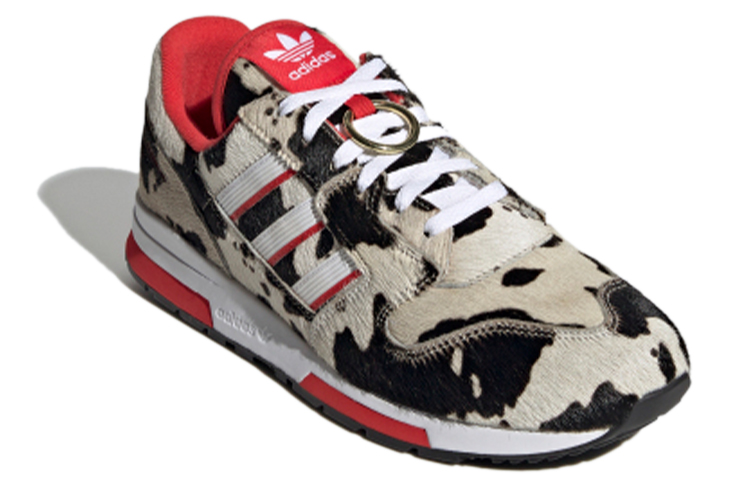 Кроссовки adidas originals ZX 420 (бежево-черные) — Бежевыйчёрныйкрасный — фото 3