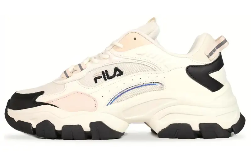 FILA Filament Mesh, Synthetic Leather Cushioning Abrasion Resistant Breathable Height Increasing Rebound Low top