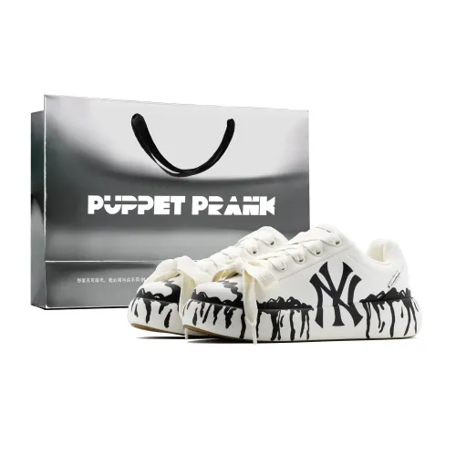 MLB Chunky Classic Cushioning Breathable Cushioning Breathable Low top Casual Shoes Unisex White