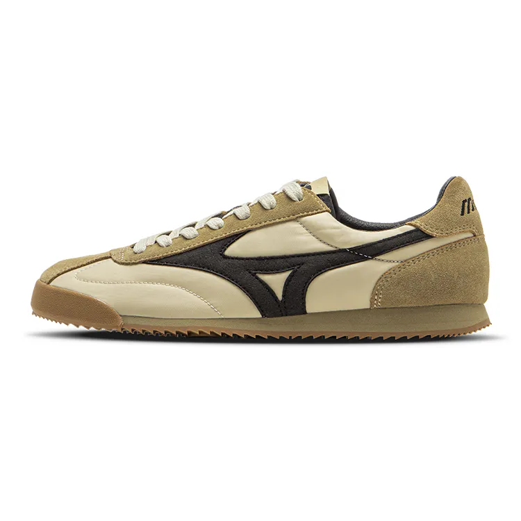 Mizuno LG 60S Slip Resistant And Breathable Low top Casual Shoes Unisex Apricot Black