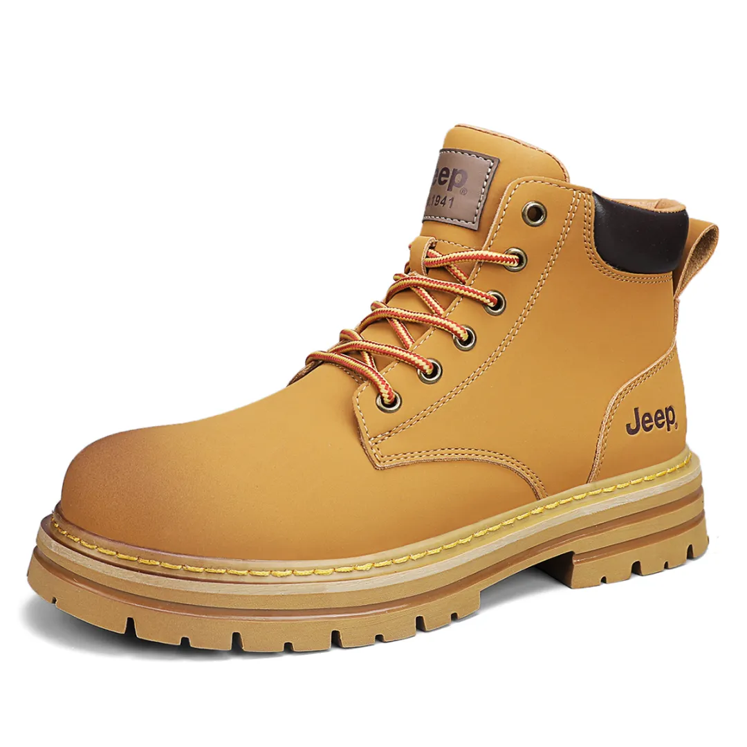 Jeep Combat Boots Men's Black/Gold