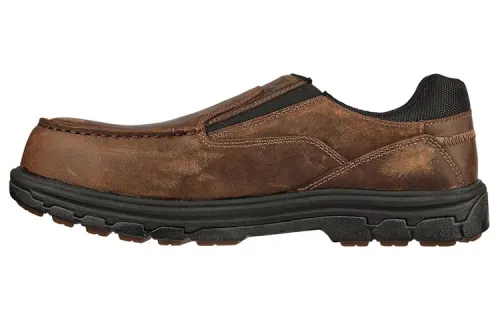 Skechers Work Casual Shoes Men's Low Top Brown