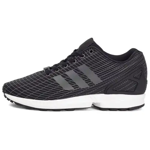 Adidas Originals ZX Flu Comfortable Slip Resistant Abrasion Resistant Low top Casual Shoes Unisex Black