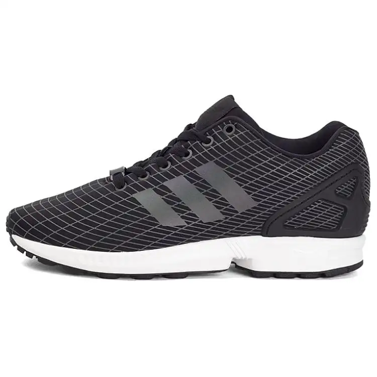 Adidas Originals ZX Flu Comfortable Slip Resistant Abrasion Resistant Low top Casual Shoes Unisex Black