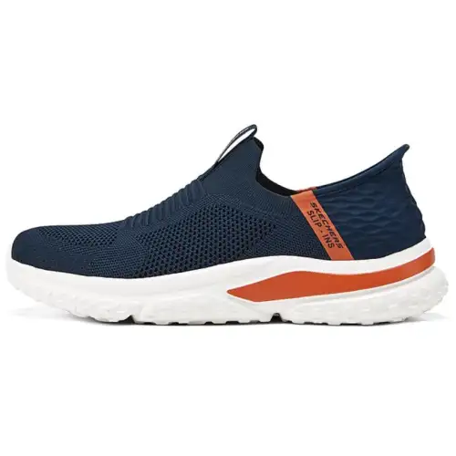 Skechers Solvano Abrasion Resistant Low top Casual Shoes Men's Blue