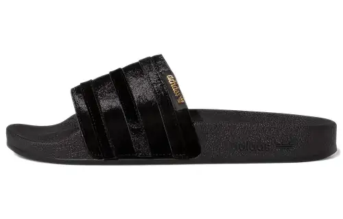 Adidas Wmns Adilette Slide 'Black Gold Metallic' Women's