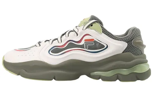 P PALETTE x FILA FUSION PALETTE Pen Rack Shoe Textile, Synthetic Leather Low top Casual Shoes Men's Cream Gray