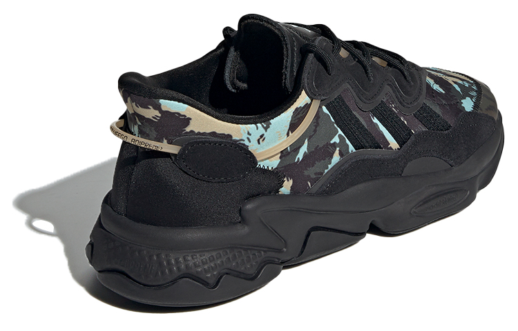 Кроссовки adidas originals Ozweego (черно-желто-синие) — фото 4
